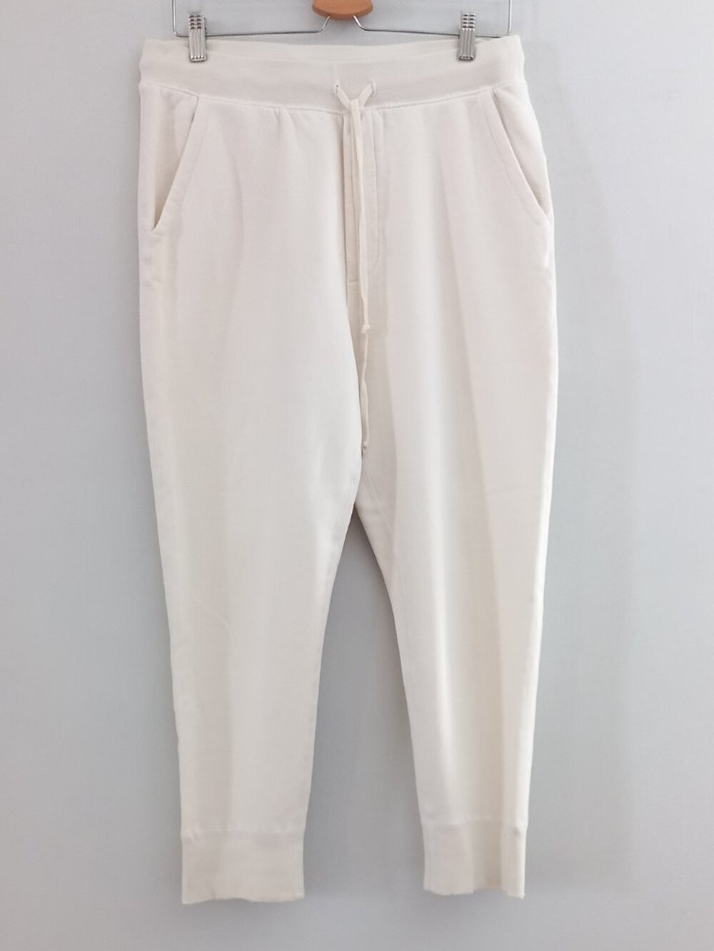 NILI LOTAN 100%cotton white joggers